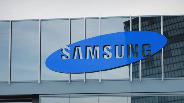 Samsung Stok verileri ofis ön sayfasının logosunda sunulmuştur.