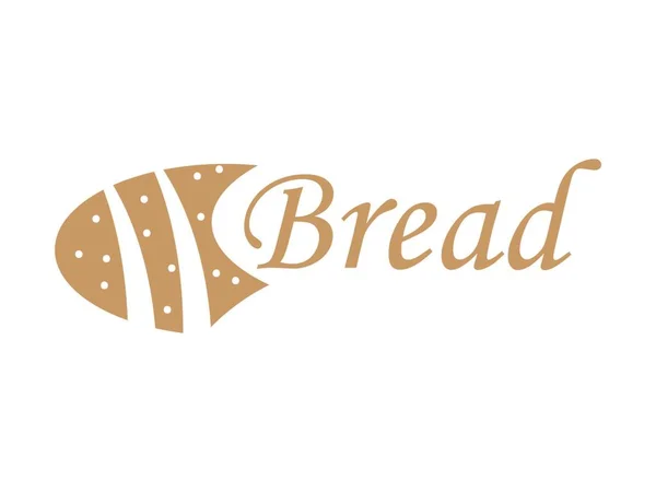 stock vector Bread vector logotype brown icon.