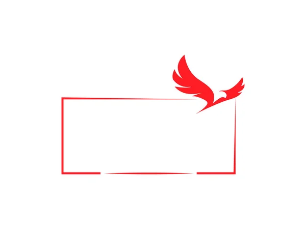 Yaratıcı kuş kırmızı simge logo vektörü.