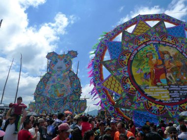 Guatemala 'da Ölüler Günü' nde Sumpango Dev Uçurtma Festivali