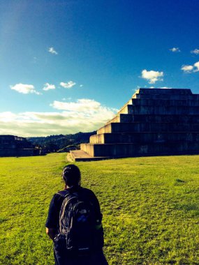 Zaculeu Maya arkeolojik alanı Huehuetenango, Guatemala