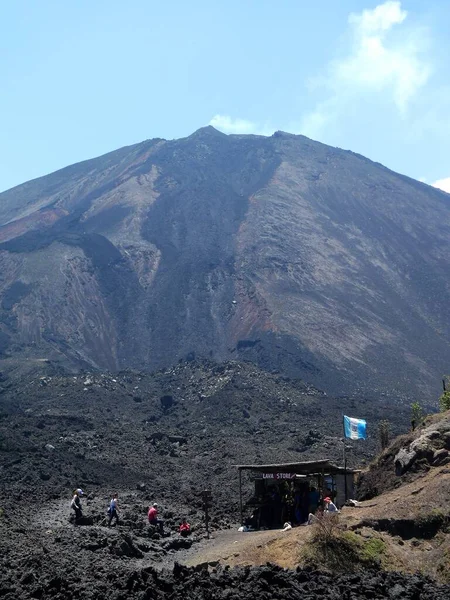 Pacaya Vulkan Vandring Tur Med Vulkaniska Stenar Guatemala — Stockfoto