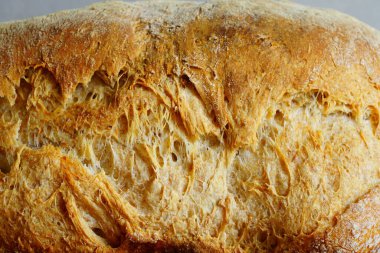 Ev yapımı hamur mayası ekmek yakın çekim