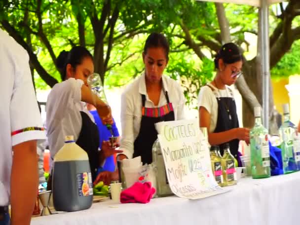San Antonio Aguas Calientes Guatemala Cerca 2023 Etudiants Barista Barman — Video