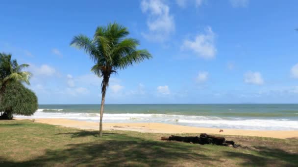Die Atmosphäre Strand Der Monsunzeit Mittags Strand Von Dungun Terengganu — Stockvideo