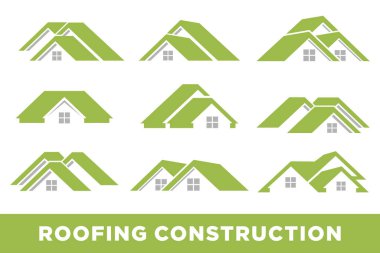 Emlak simgesi vektör logo şablonu