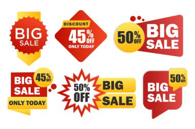 Gradyan satış rozeti koleksiyonu