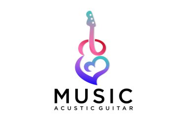 Modern Müzik Logosu - Gitar Anahtarı Sembolü