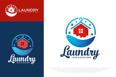 Laundry icon set logo design . household wash templates and badges. vector illustration clipart