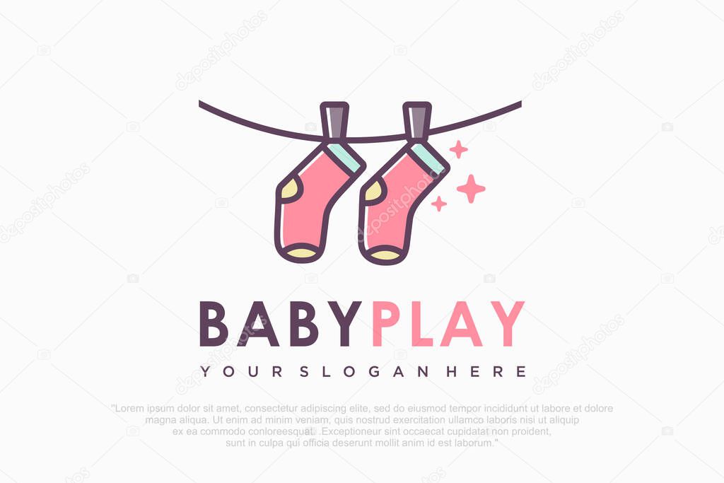 Kids Store Logo Design , Vector illustration