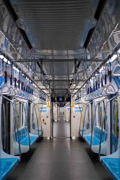 Dentro Del Tren Mrt Estación Yakarta Transporte Rápido Masa — Foto de Stock