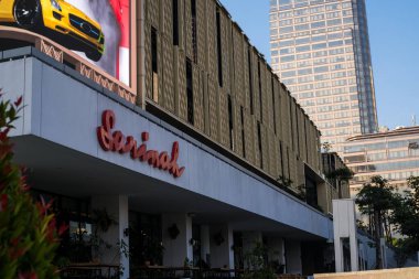 Sarinah 'ın yeni binası. Sarinah, Endonezya 'da perakende ve ticaret yapan ilk mağaza oldu..