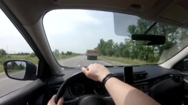 Pov view adam direksiyon otoyol fotokopi alanı