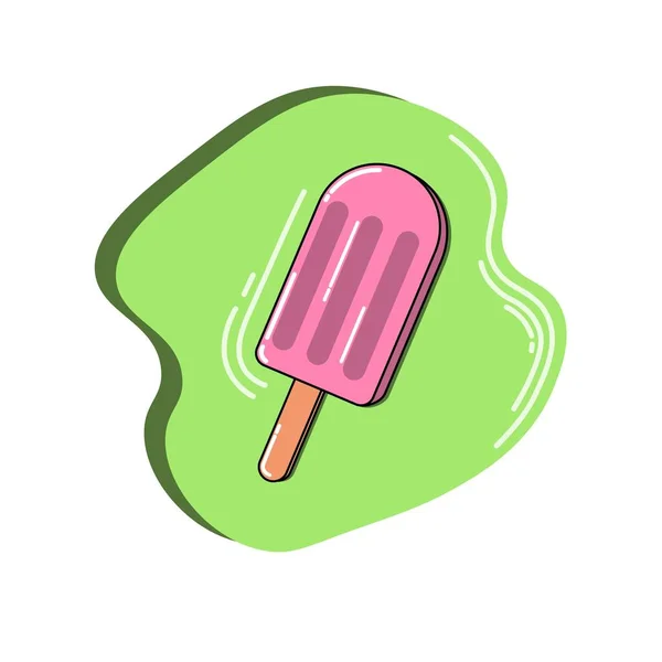 Мороженое Логотипе Палочки — стоковый вектор