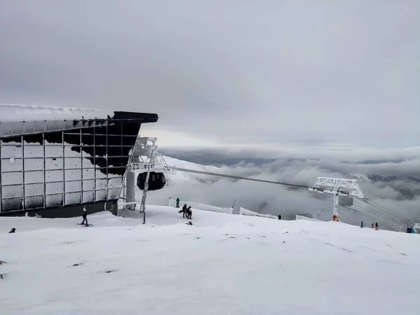 Puncak Stasiun Resor Jasna Ski Musim Dingin Slovakia — Stok Foto