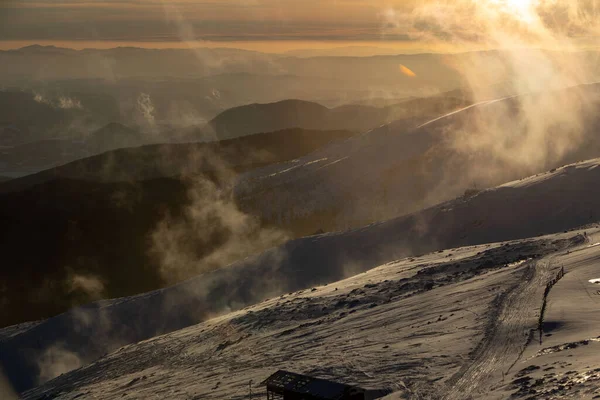 Sunset Slovakia Tatras Mountains Copy Space — Stockfoto