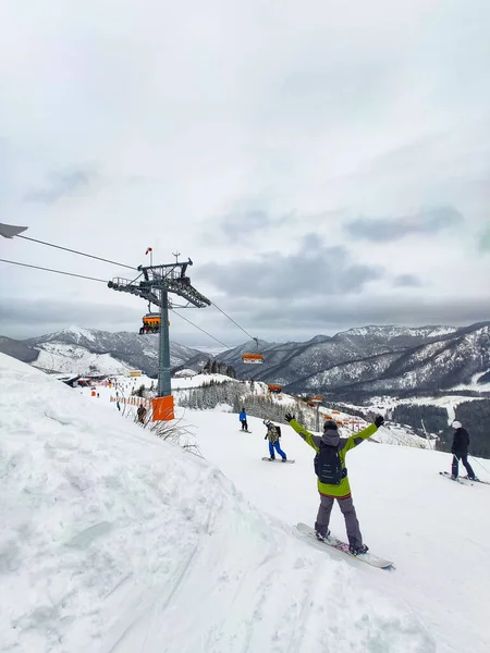 Jasna Ski Resort View Slovakia Montagnes Copier Espace — Photo
