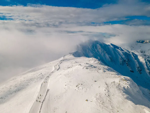 Вид Высоты Птичьего Полета Горнолыжный Курорт Горах Словакии Ясна — стоковое фото