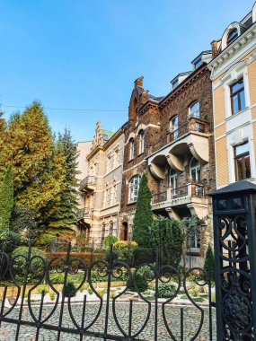 Eski Lviv şehri Ukrayna 'nın mimarisi