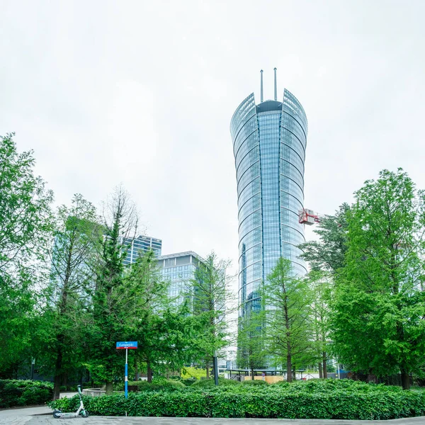 Modern Architecture Warsaw Spire Building May 2022 Warsaw Poland — Stock Photo, Image