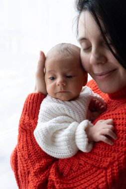 Anne ve Bebek Arasındaki Şefkat Anı Pencere Portresi