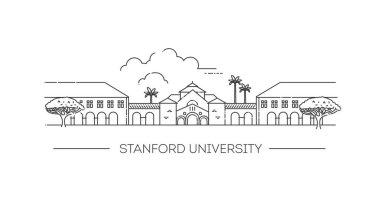 Memorial mahkeme Stanford Üniversitesi Kampüsü - Palo Alto, Kaliforniya, ABD