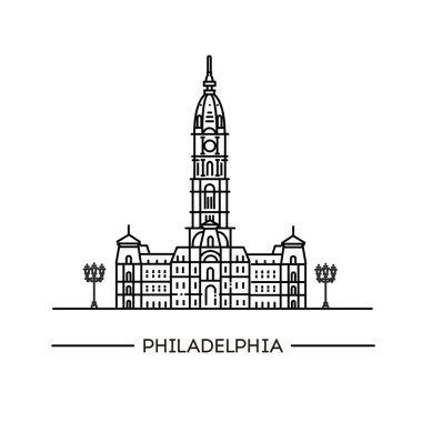 Philadelphia Belediye Binası. Pennsylvania, Philadelphia