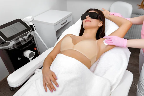 Remoção Cabelo Laser Depilação Laser Tratamento Clínica Beleza Cosmética Remoção — Fotografia de Stock