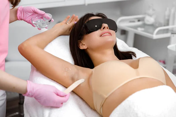 Epilação Beleza Laser Cosmetology Remoção Cabelo Tratamento Clínica Cosmética Beleza — Fotografia de Stock