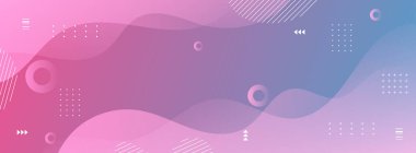 arkaplan pankartı pembe ve mavi kademe dalga etkisi stilsel geometrik