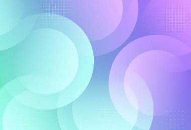 Minimalist soyut arka plan. Mor ve mavi notlar. Çember etkisi tarzı.