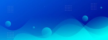 Afiş arka plan. Renkli. Dalgalı. Mavi kademe. Çerçeve.