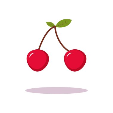 Kiraz vektör illüstrasyon tasarımı