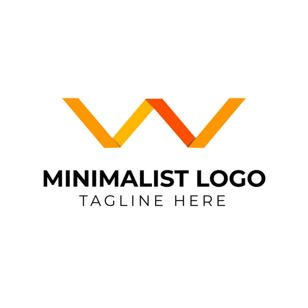 Минималистская Концепция Логотипа — стоковый вектор