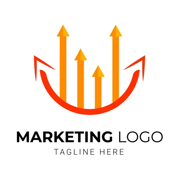 Marketing Logo Design Für Unternehmen — Stockvektor