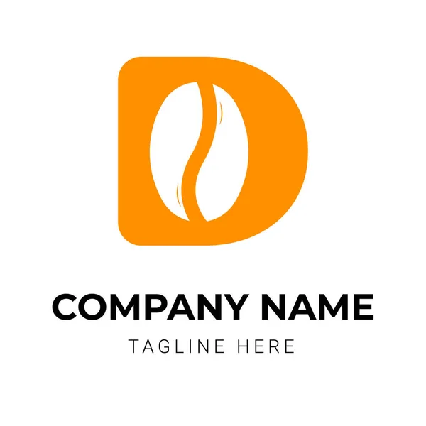 Coffee Cup Logo Design Restaurant — Stock Vector