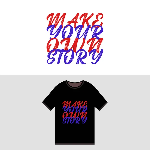 Motivationeel Shirt Ontwerp Vintage Typografie Belettering Ontwerp — Stockvector