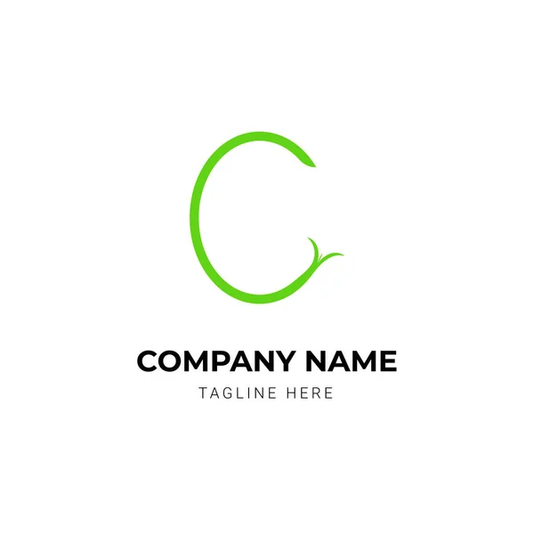 Deixa Modelo Design Logotipo Carta — Vetor de Stock