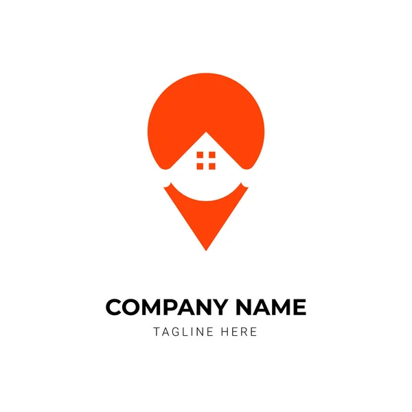 Modelo Design Logotipo Imobiliário Imobiliário Criativo — Vetor de Stock