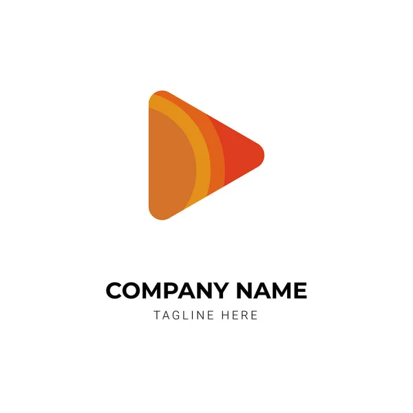 Modern Studio Play Icon Logo Design Corporate Company — Stock Vector