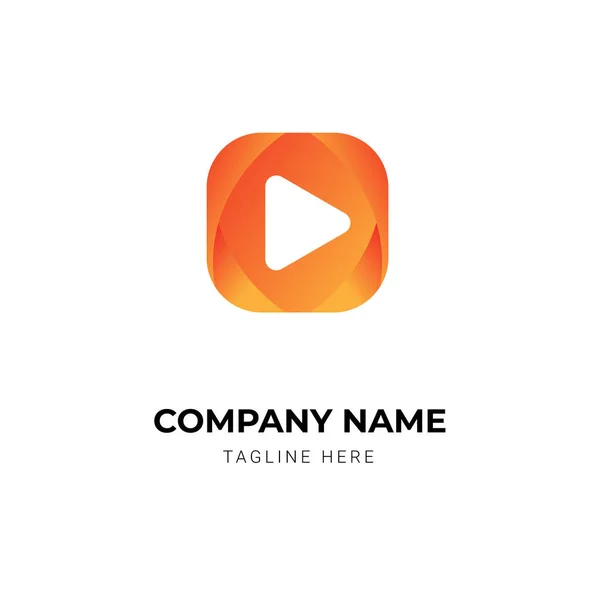 Estúdio Moderno Projeto Logotipo Ícone Jogo Para Empresa Corporativa — Vetor de Stock