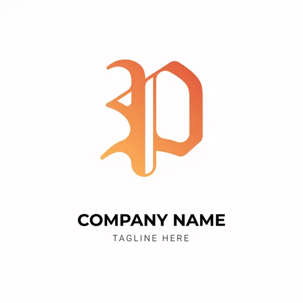 Creative Monogram Luxury Letter Logo Design Template — Stock Vector