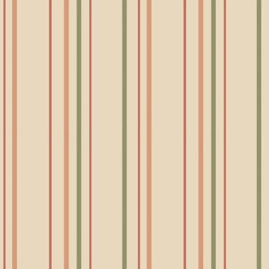 Bu tasarım şeftali, yeşil ve bej renklerinde narin çizgiler içerir ve çeşitli iç dekorasyonlar için sıcak ve davetkar bir zemin sunar..
