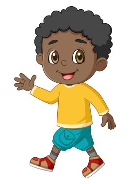 Şirin Afro-Amerikan Çizim Karakteri