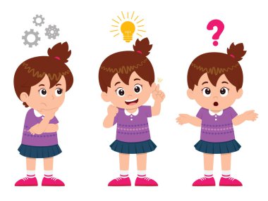 Mutlu şirin kız çocukları çizim sürecini araştırıyor.