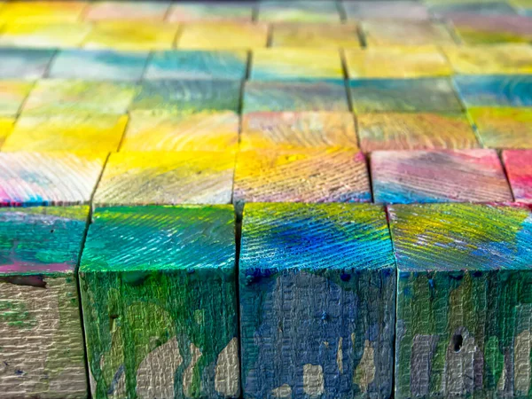 stock image Colorful wooden textures. Pine texture painted in different colours.