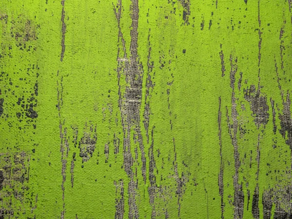 緑色の抽象画の背景 キャンバス上のアクリル絵具 キャンバスの質感 — ストック写真