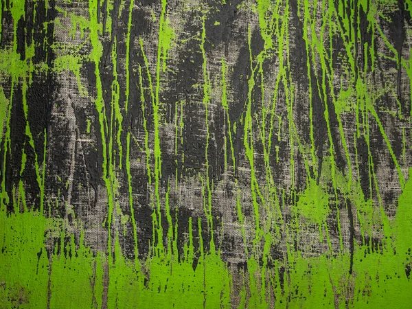 Abstraktní Malba Pozadí Černé Zelené Barvě Akrylové Plátně Textura Plátna — Stock fotografie