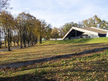 Ulusal Halk Mimarisi Müzesi ve Ukrayna Hayatı. Geleneksel ahşap evler, Pyrohiv, Kyiv, Ukrayna. Açık hava müzesi, doğa rezervi..