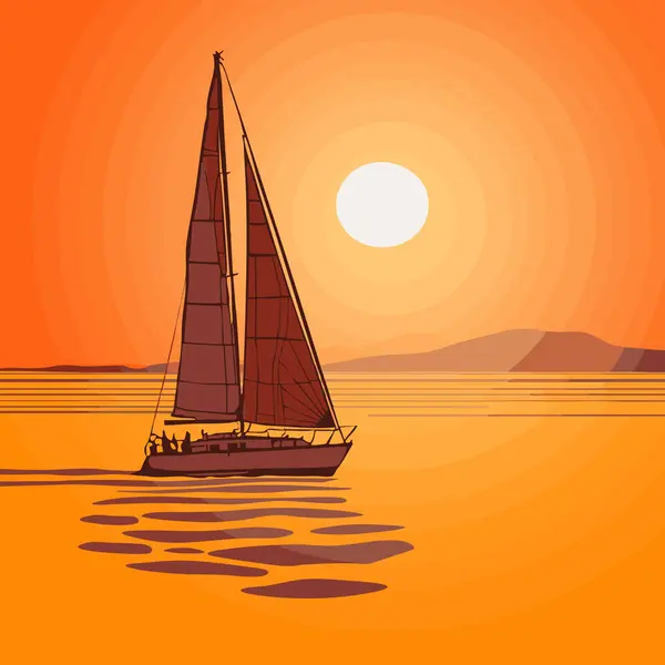 Tekneler marinada demirli. Akşam limanına demirlemiş yatlar. Tekneli deniz manzarası. 